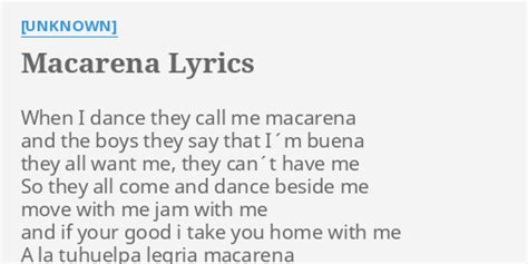 macarena translation